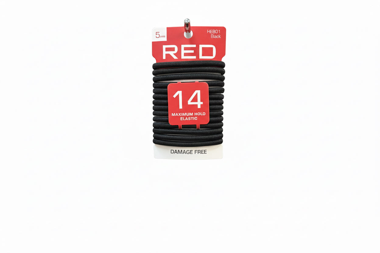 RED Elastic Band 14ct Blk