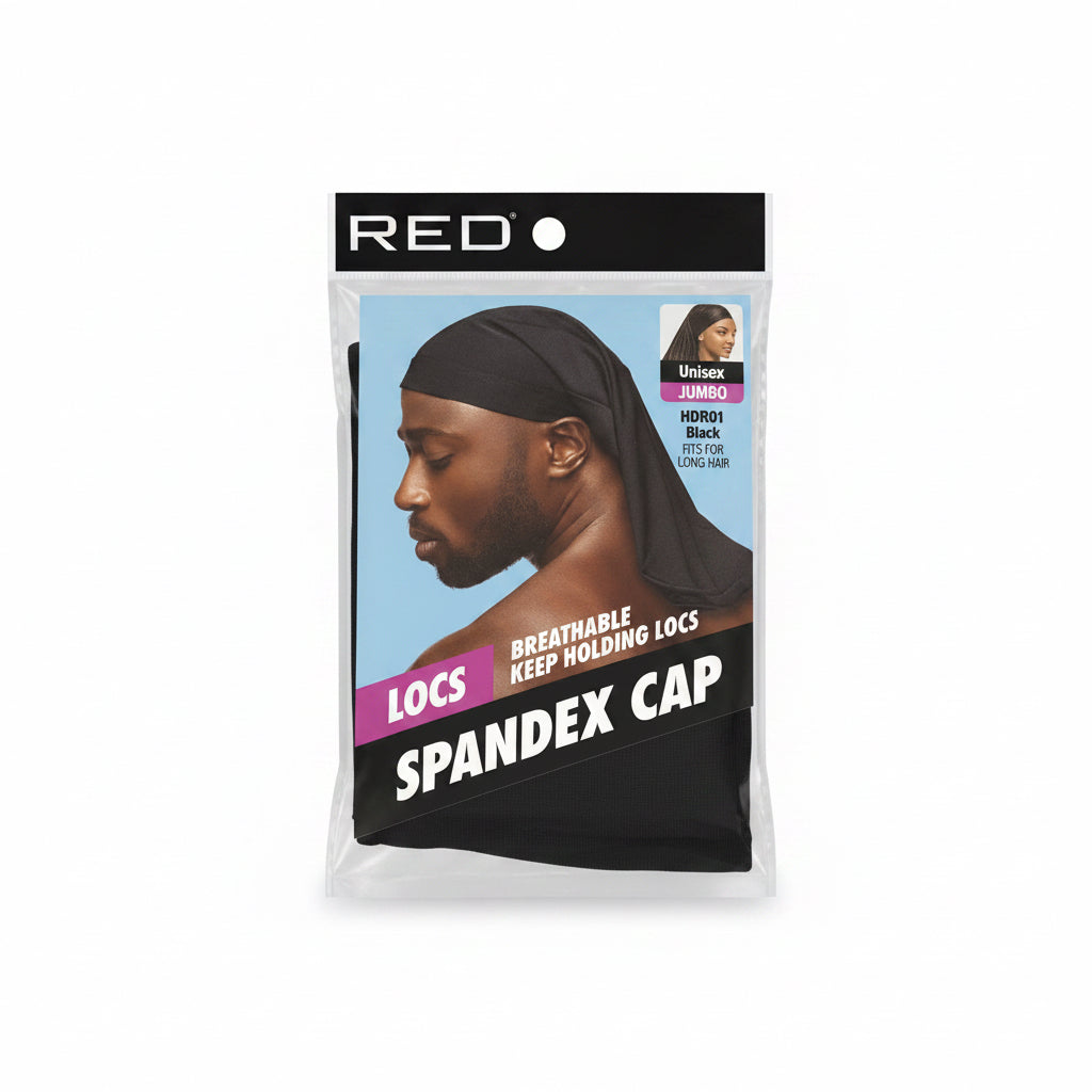 Red jumbo spandex cap