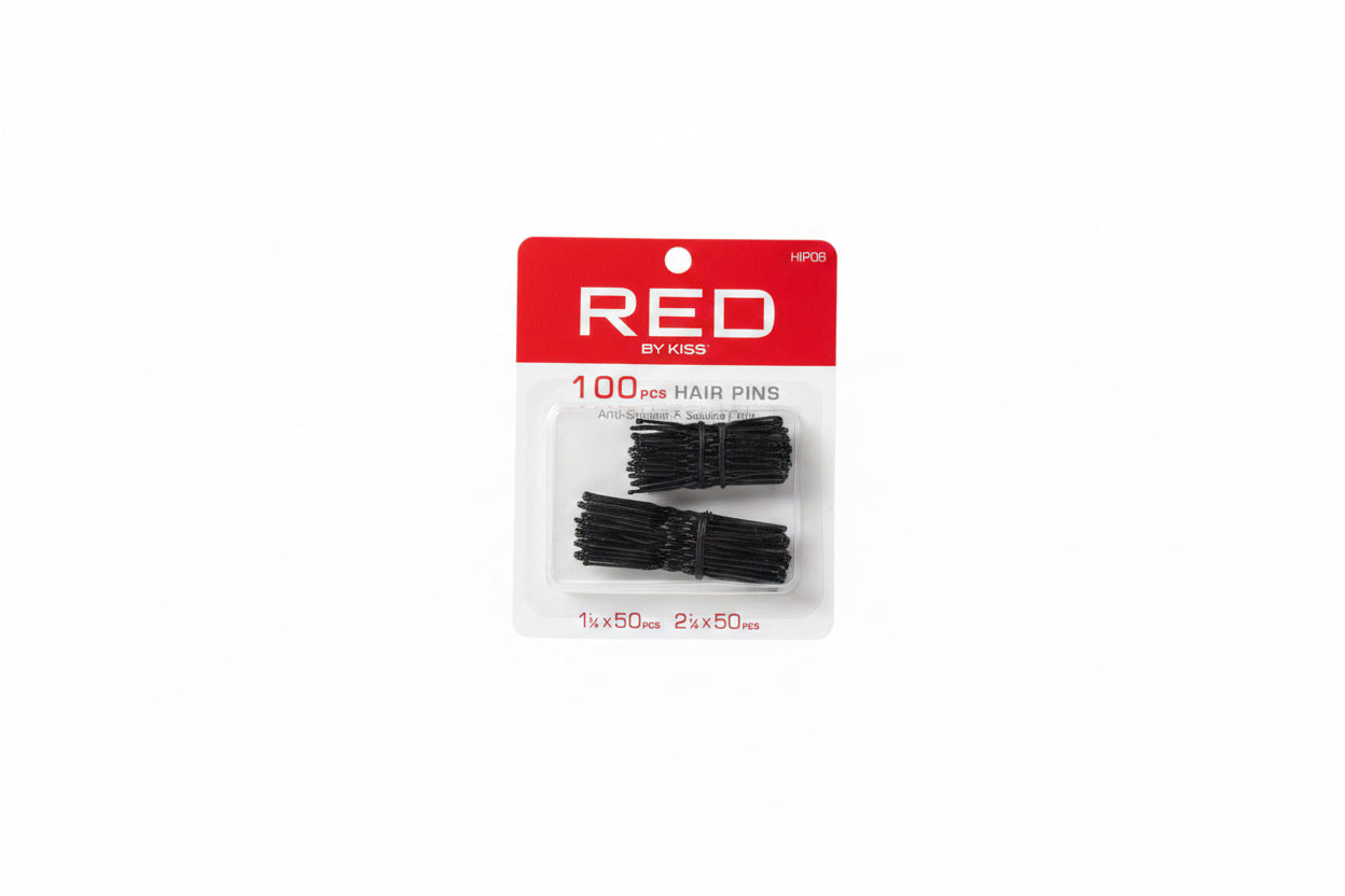 Red 100pcs hair pins