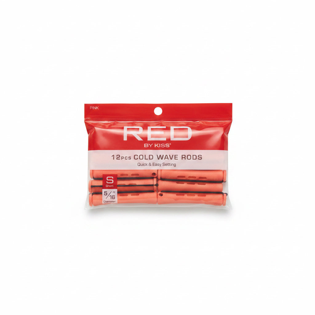 Red short 12pcs cold wave rods