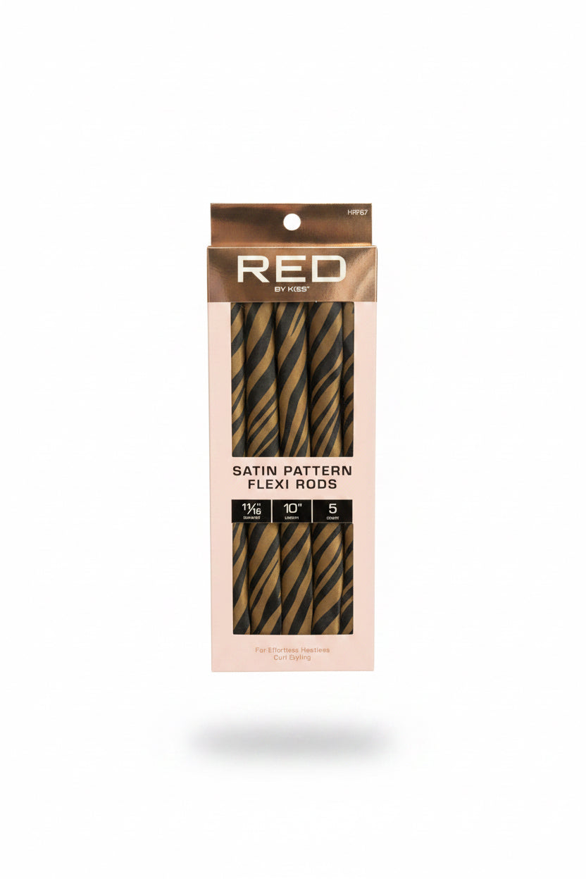 RED Satin Flexi Rods 5pcs 10” 11/16