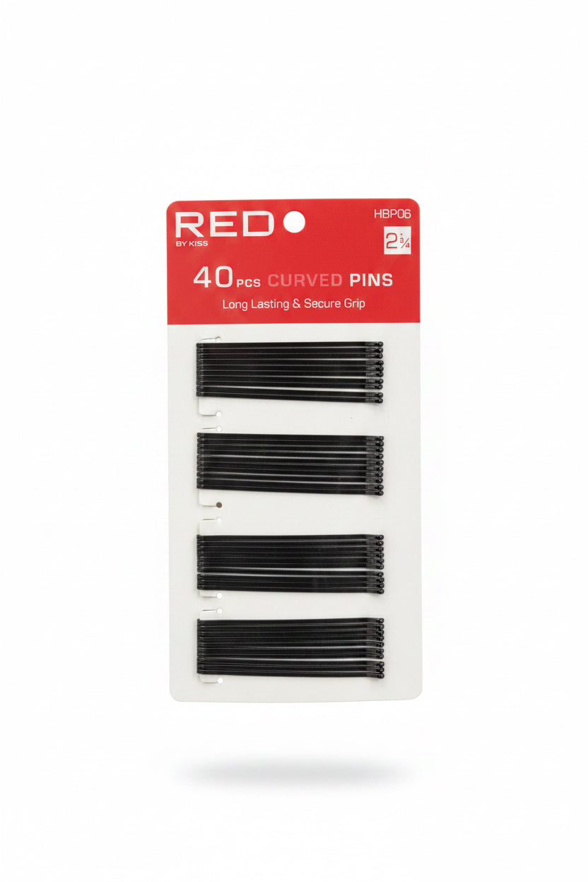 RED CURVED PINS 40 pcs 2&3/4”