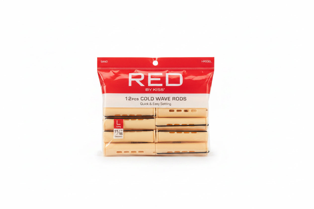 Red large 12pcs cold wave rods