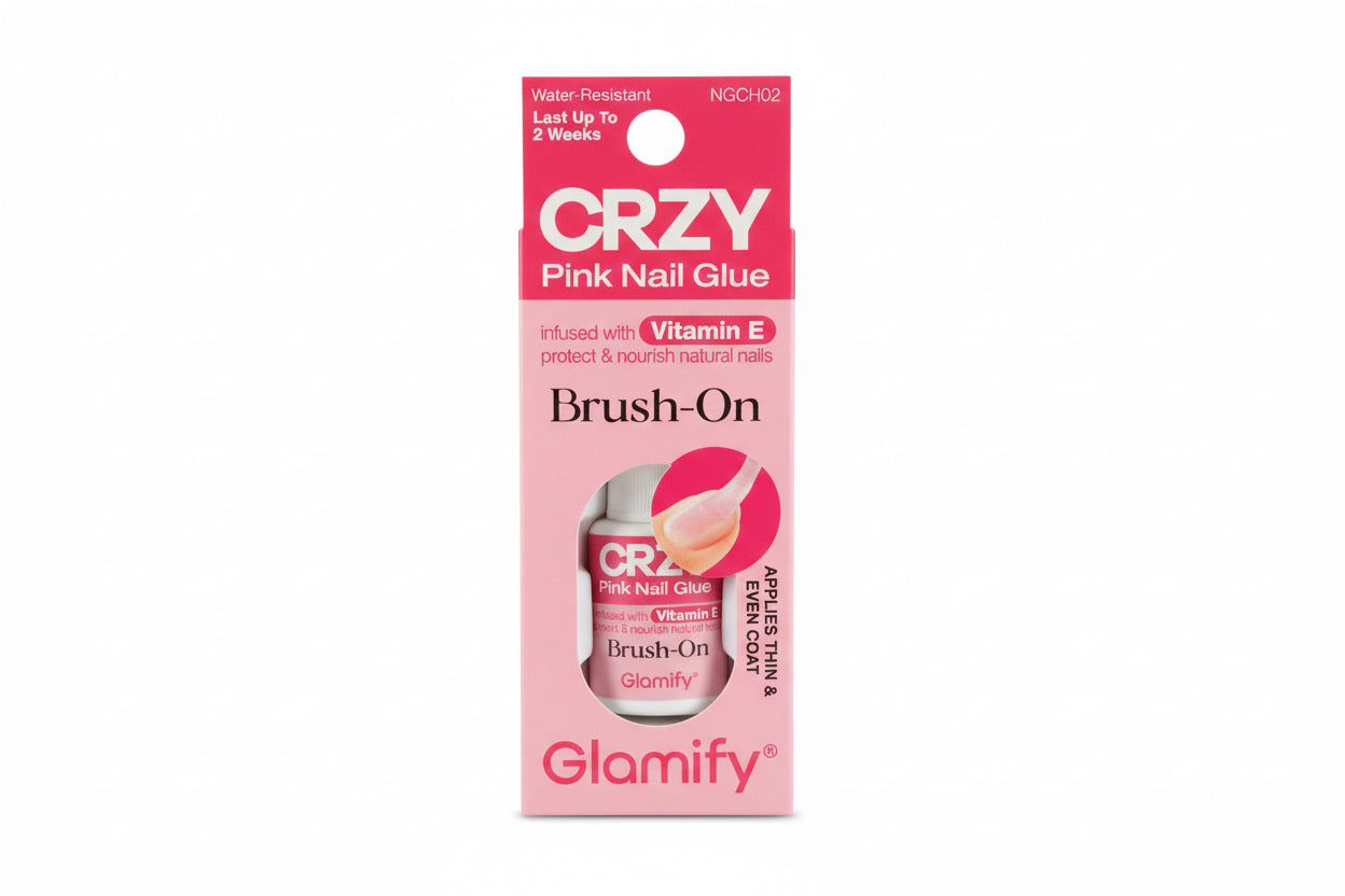 CRZY Pink Nail Glue