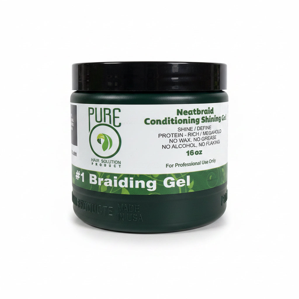 PURE NEATBRAID CONDITIONING SHINING GEL 16OZ