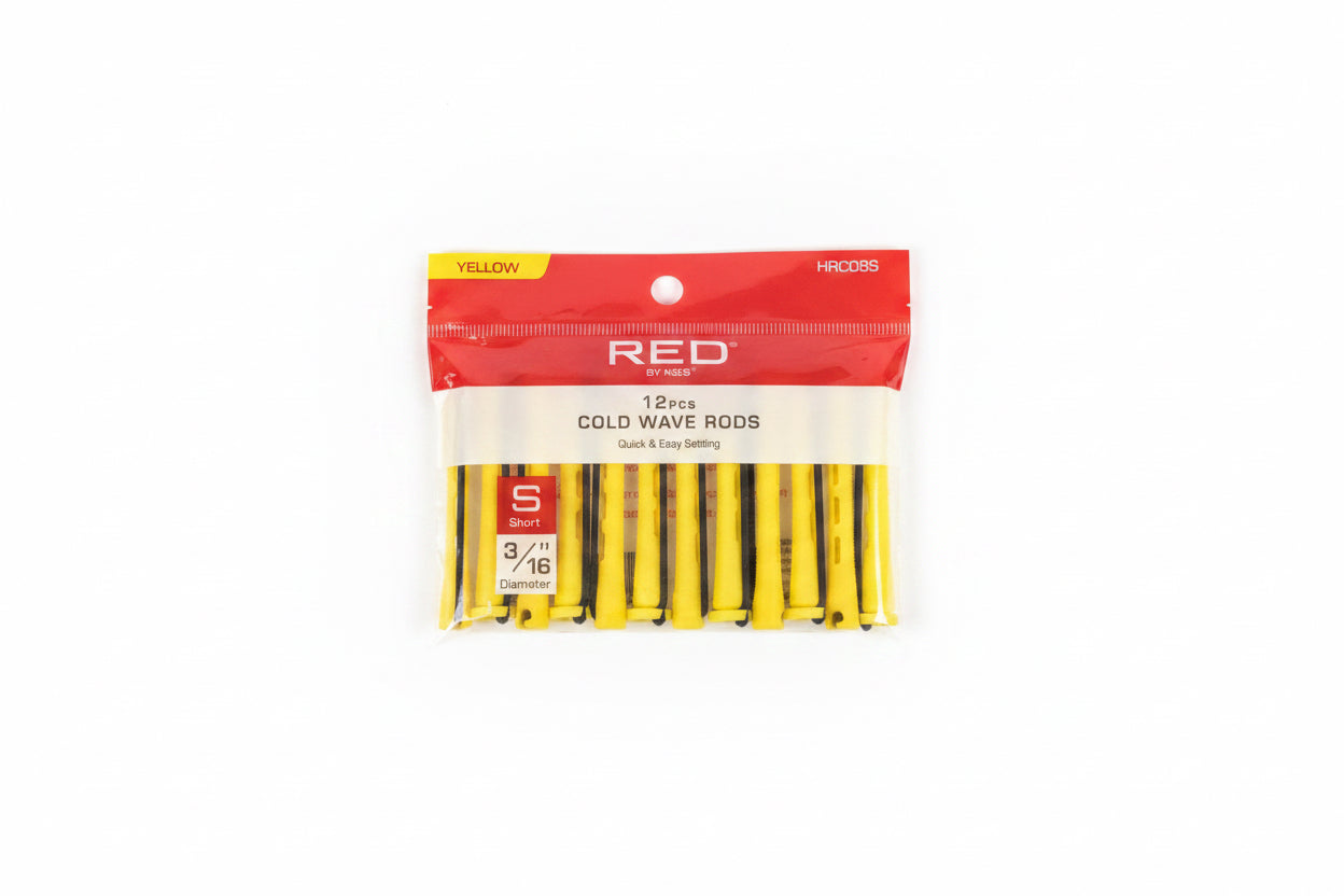 Red short 12pcs cold wave rods