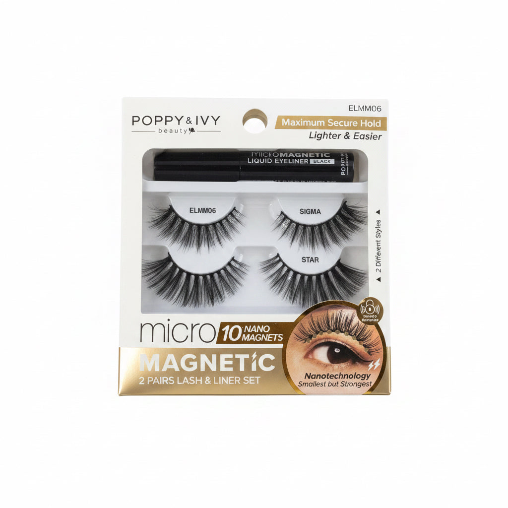 Magnetic 2 pair lash & liner set