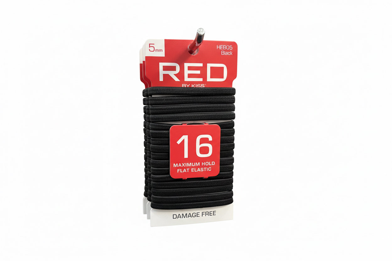 RED Elastic Band 16ct Blk