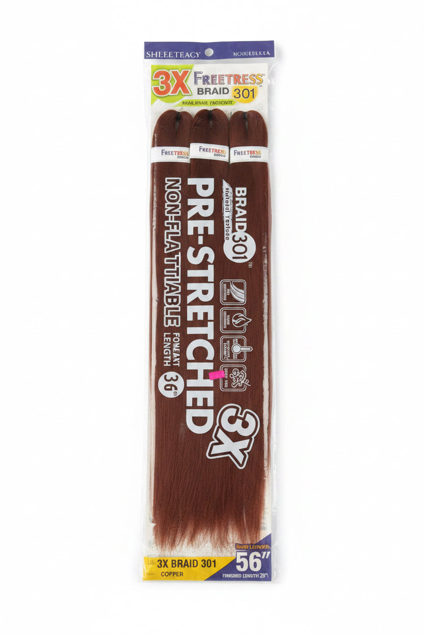 FreeTress Braid 3x 56" Copper