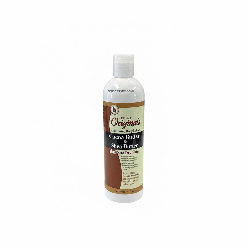 ULTIMATE ORIGINALS COCOA BUTTER & SHEA BUTTER BODY LOTION 12OZ