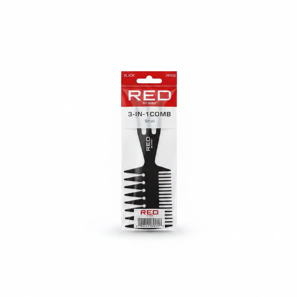 Red 3-in-1 comb (small)