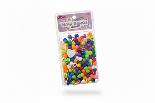 ANNIE JOY LARGE HAIR BEADS LARGE 240CT - ASSORTED COLORS 01833