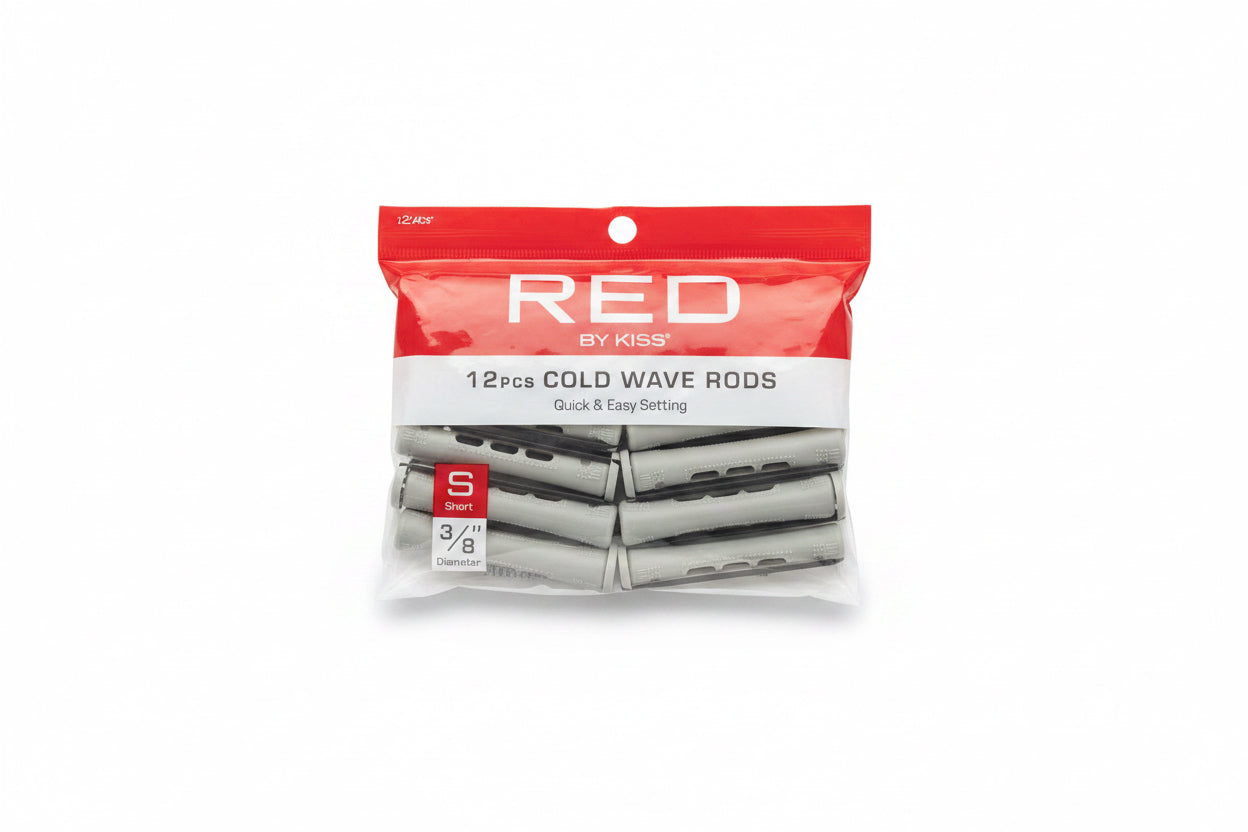 Red short 12pcs cold wave rods