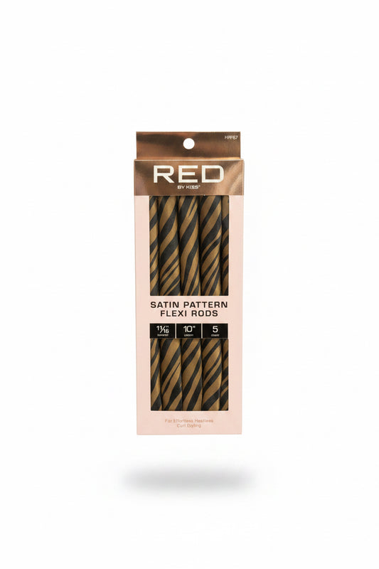 RED Satin Flexi Rods 5pcs 10” 11/16