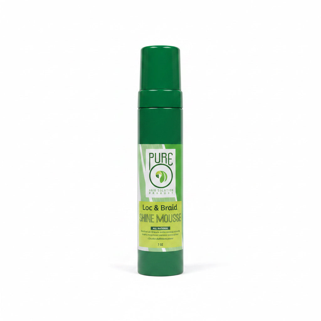 PURE O LOC & BRAID SHINE MOUSSE 7OZ