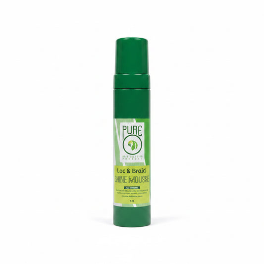 PURE O LOC & BRAID SHINE MOUSSE 7OZ