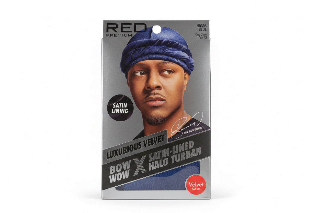Bow Wow Satin Turban (Blue)