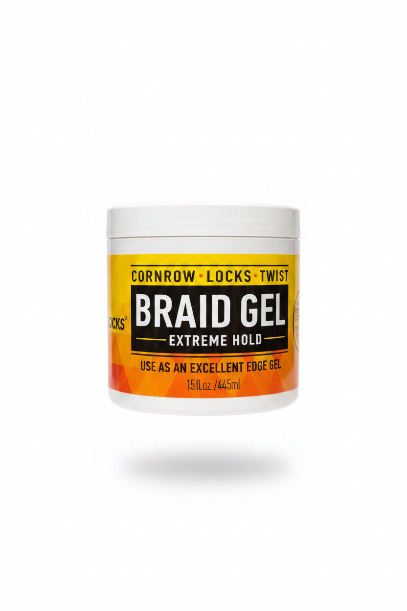 ALL DAY LOCKS BRAID GEL 15OZ - (WHITE)