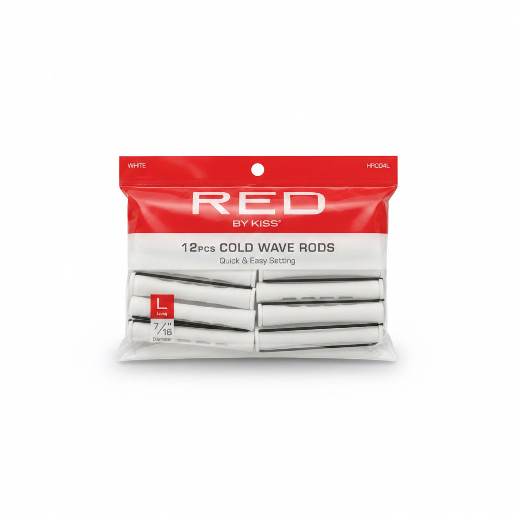 Red large 12pcs cold wave rods