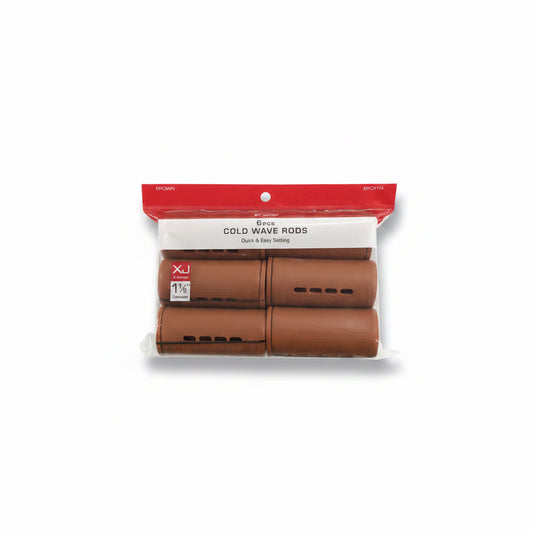 Red XJ cold wave rods (1 1/2”) brown