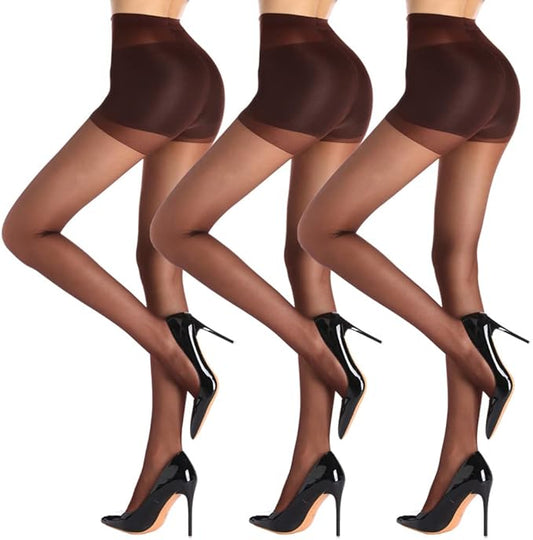 Sophia Lady Opaque Tights (Brown)