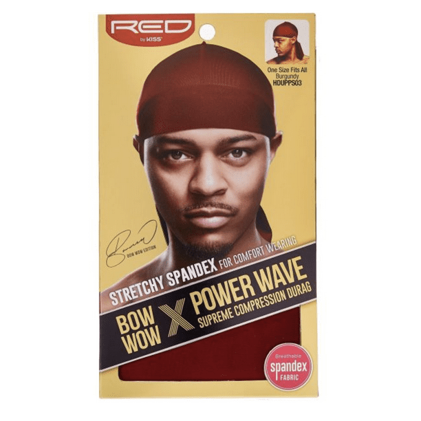 Red Premium Powder Wave Velvet Luxe Durag (Charcoal Gray)