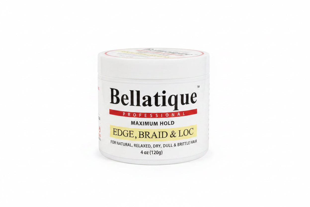BELLATIQUE EDGE, BRAID & LOC GEL (MAXIMUM HOLD) 4OZ