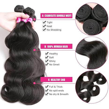 Queen Hair Wet & Wavy Ocean Wave 16"-18"-20" (Natural) Unprocessed