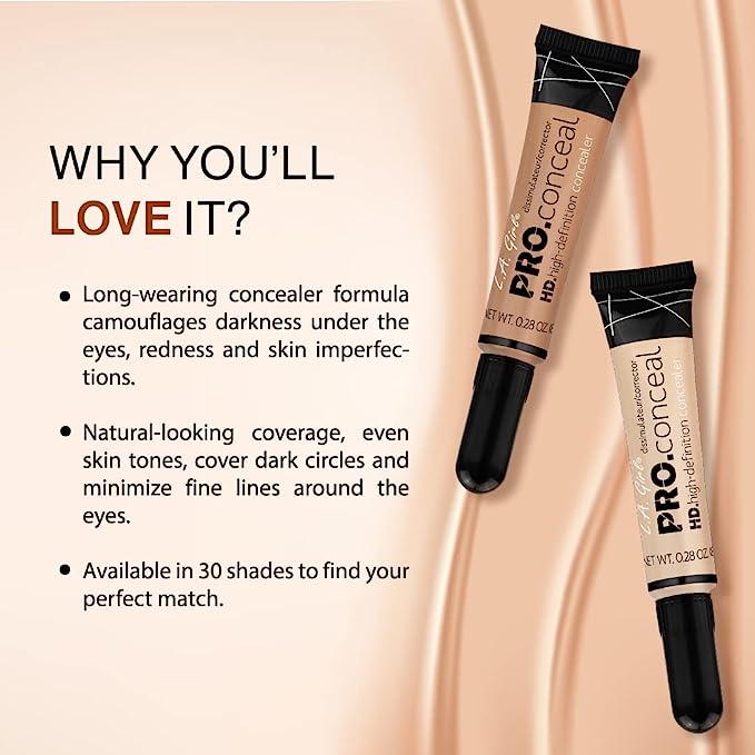 La Girl Hd Concealer - Cool Tan
