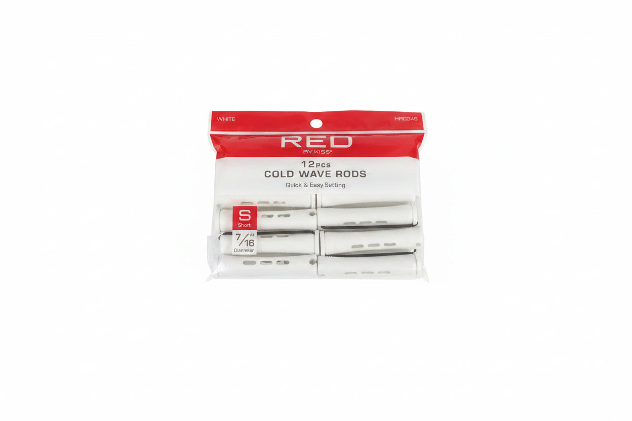 Red short 12pcs cold wave rods