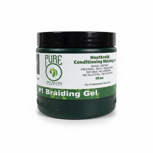 PURE NEATBRAID CONDITIONING SHINING GEL 16OZ