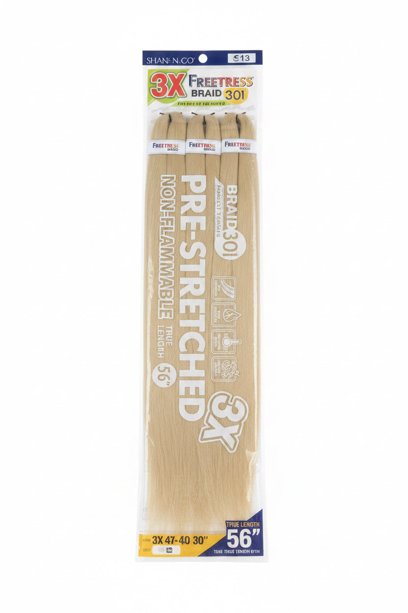 FREETRESS BRAID 301 3X PRE-STRETCHED 56" - 613