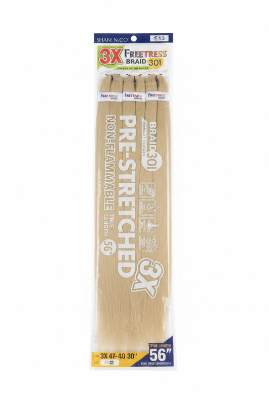 FREETRESS BRAID 301 3X PRE-STRETCHED 56" - 613