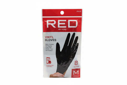 RED Vinyl Gloves