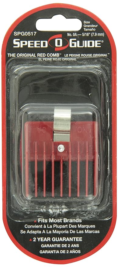 Speed O Guide 3/16In Red Clipper Comb Guard