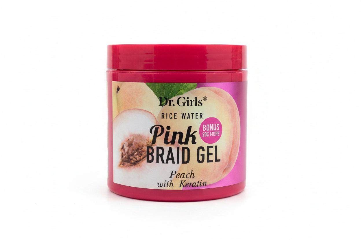 Dr girls pink braiding gel (peach and keratin)