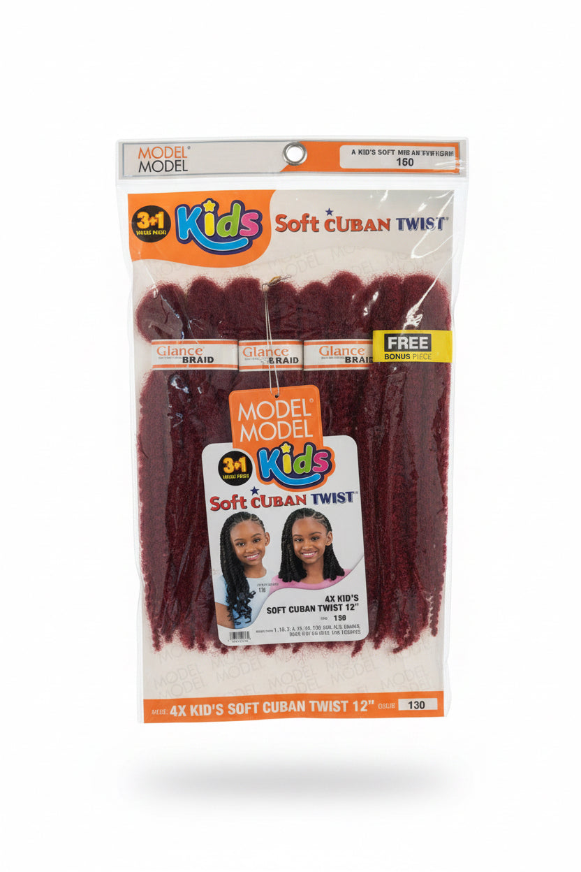 4x kids cuban twist 12" #130