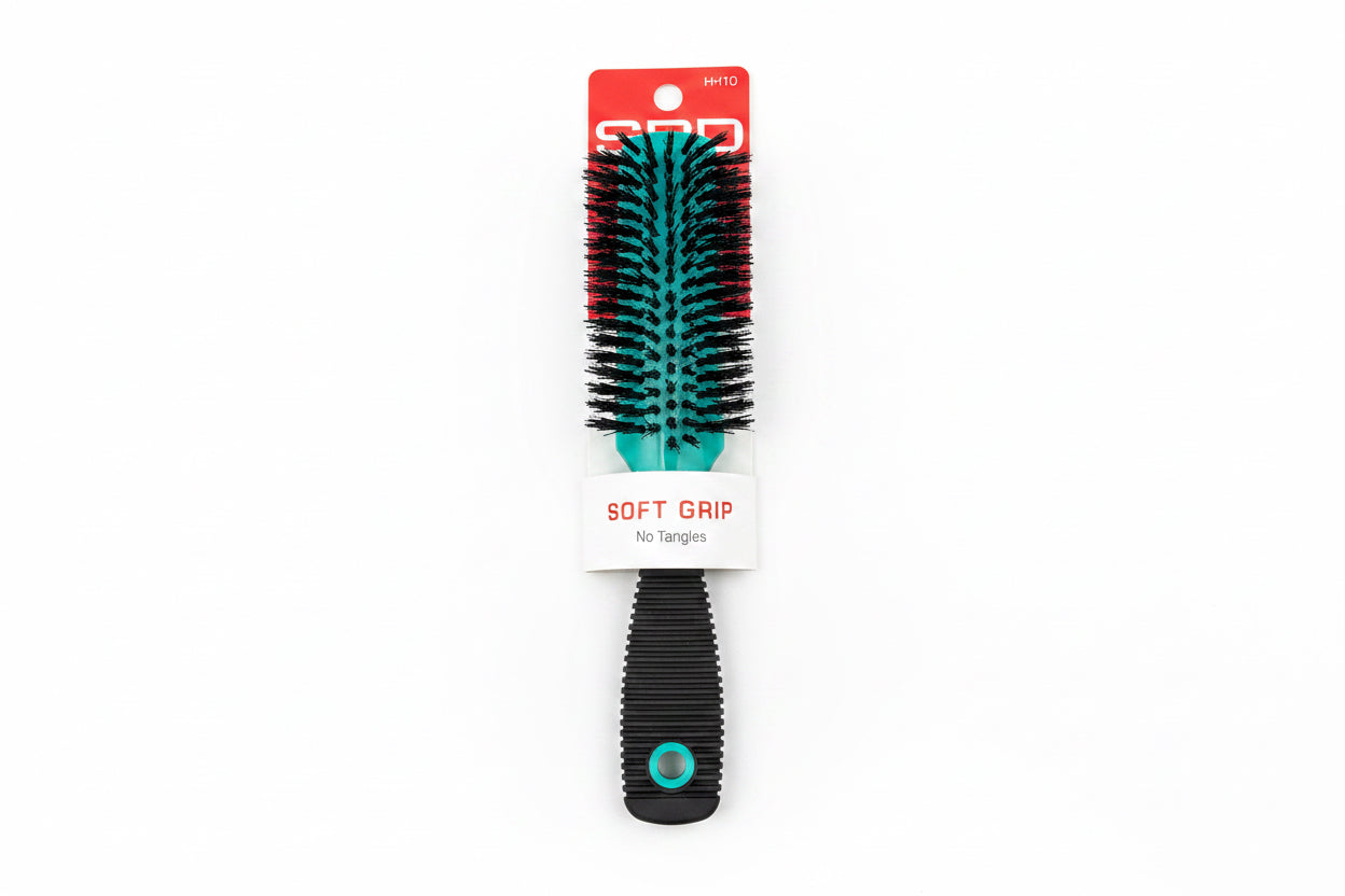 Red soft grip brush