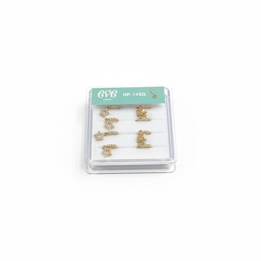 Eve collection star nose hoops(Silver) (Copy)