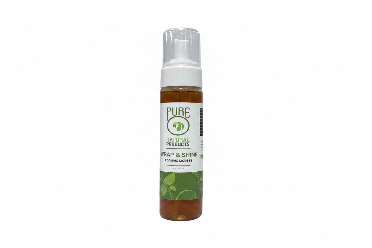 PURE WRAP & SHINE FOAMING MOUSSE 7OZ