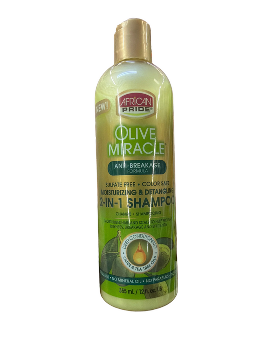 AFRICAN PRIDE OLIVE MIRACLE 2 IN 1 SHAMPOO