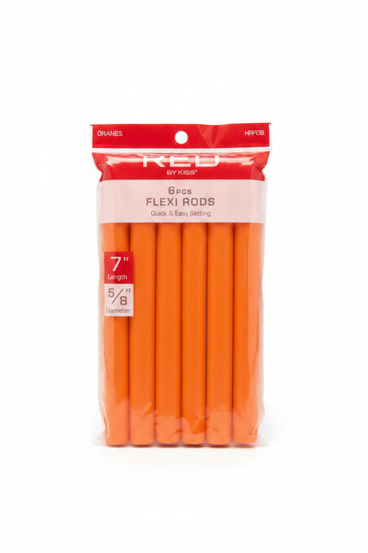 Red Flexi Rods 6 pcs 7” 5/8