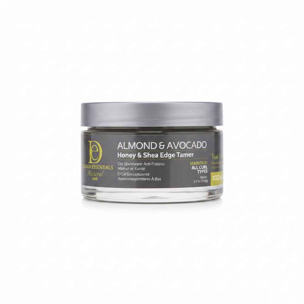 DESIGN ESSENTIALS ALMOND & AVOCADO HONEY & SHEA EDGE TAMER 3.7OZ