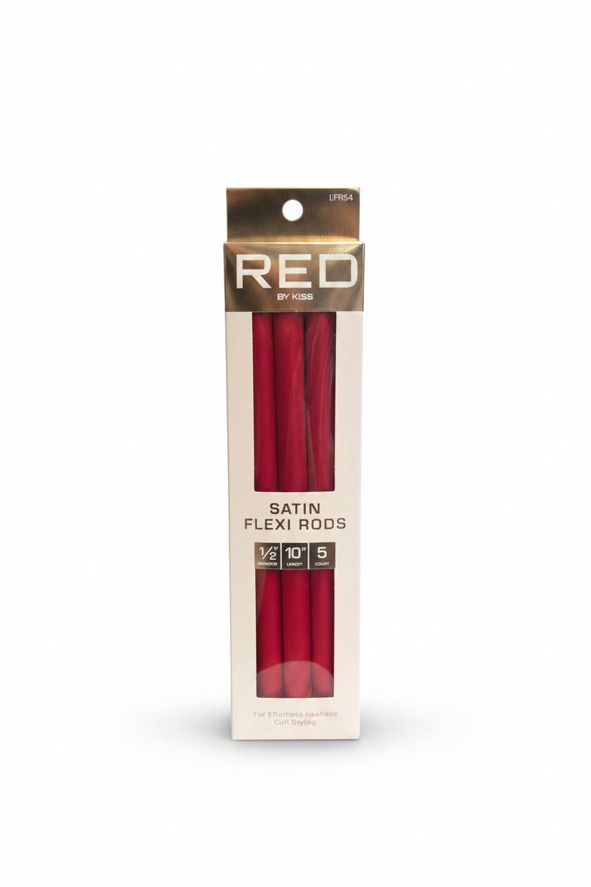RED Satin Flexi Rods 5pcs 10” 1/2