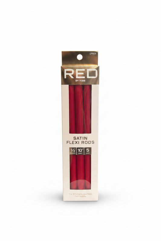 RED Satin Flexi Rods 5pcs 10” 1/2