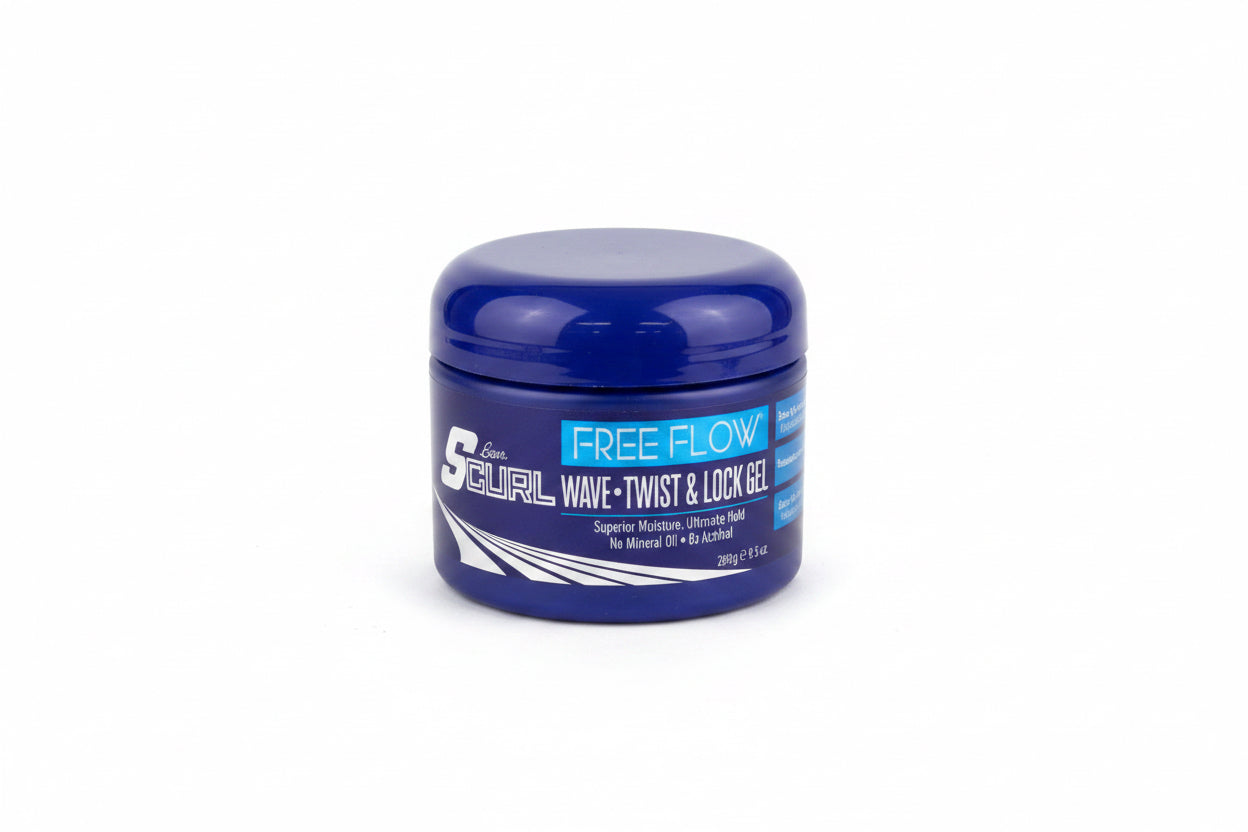 Lusters Scurl free flow (wave,twist & lock gel)