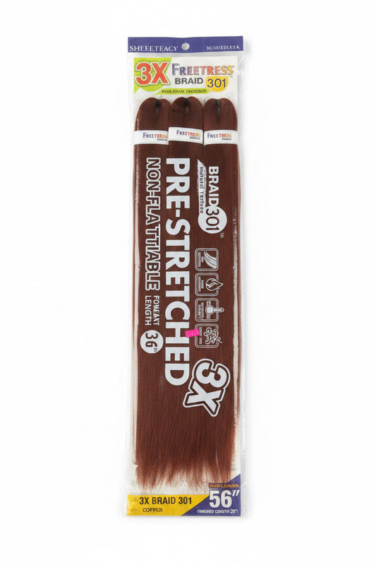 FreeTress Braid 3x 56" Copper