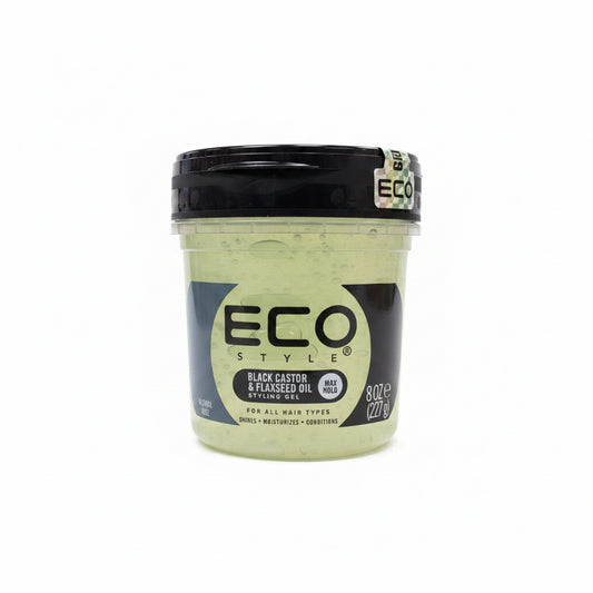 ECO STYLE BLACK CASTOR & FLAXSEED OIL GEL 8OZ