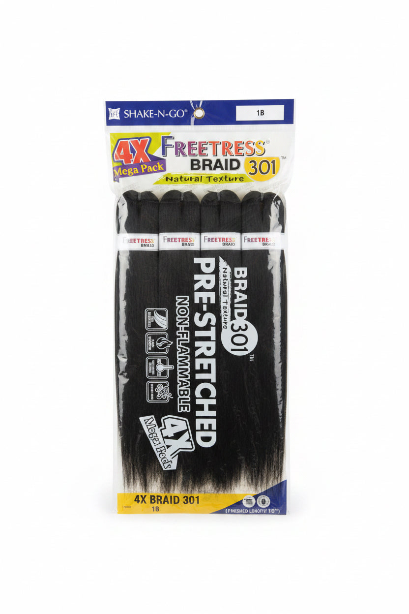 Freetress 4x 301 Braid #1b
