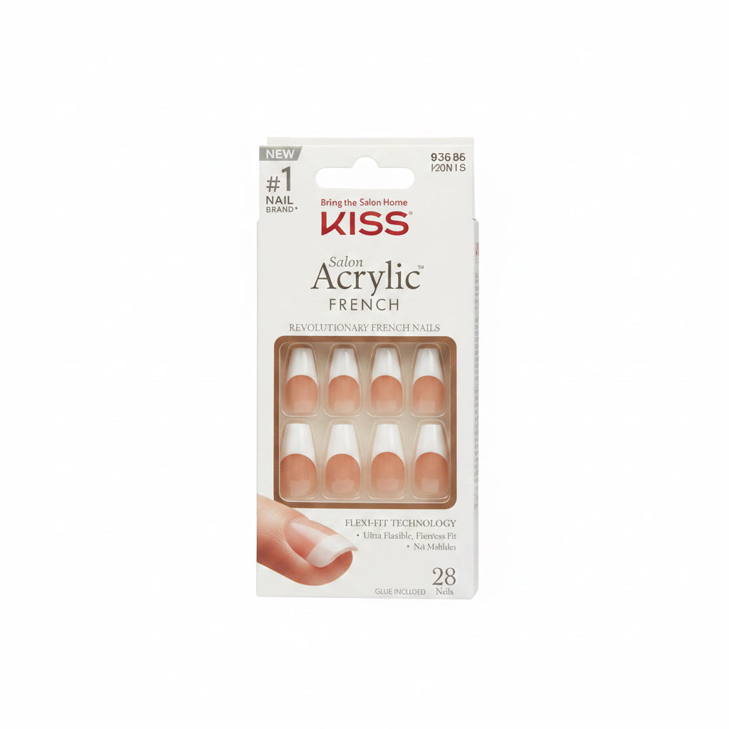 Kiss salon Acrylic French nails M
